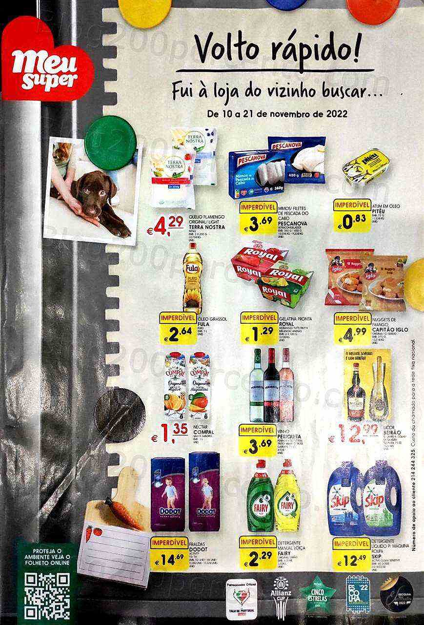Antevisão Folheto MEU SUPER Promoções de 10 a 21 novembro