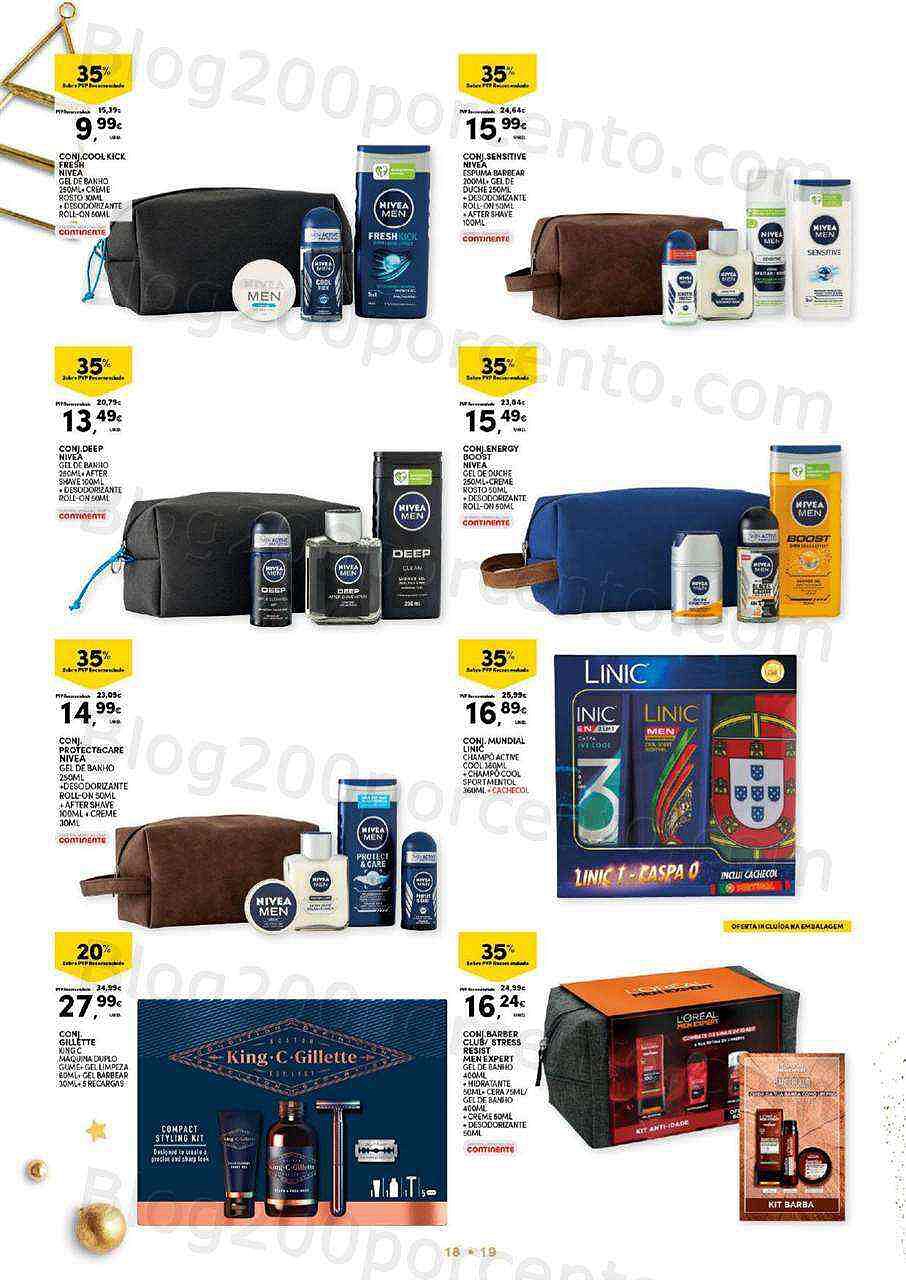 Antevisão Folheto CONTINENTE Natal em Beleza Promoções de 8 novembro a 11 dezembro