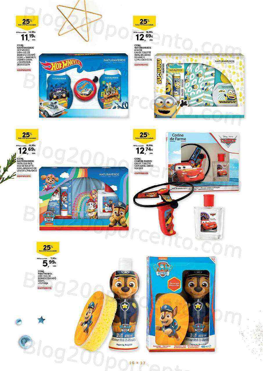 Antevisão Folheto CONTINENTE Natal em Beleza Promoções de 8 novembro a 11 dezembro