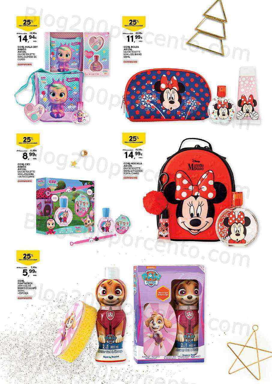 Antevisão Folheto CONTINENTE Natal em Beleza Promoções de 8 novembro a 11 dezembro