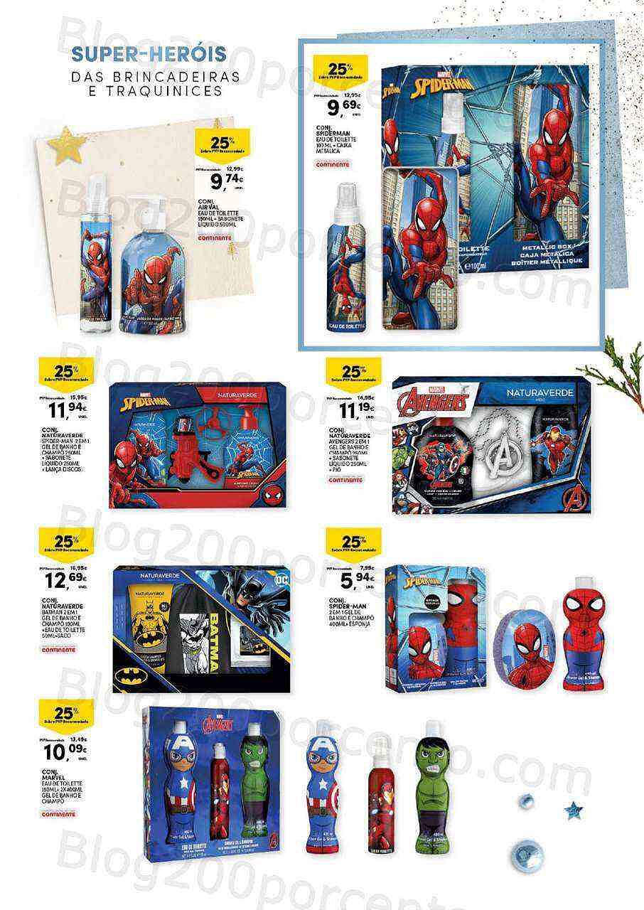 Antevisão Folheto CONTINENTE Natal em Beleza Promoções de 8 novembro a 11 dezembro