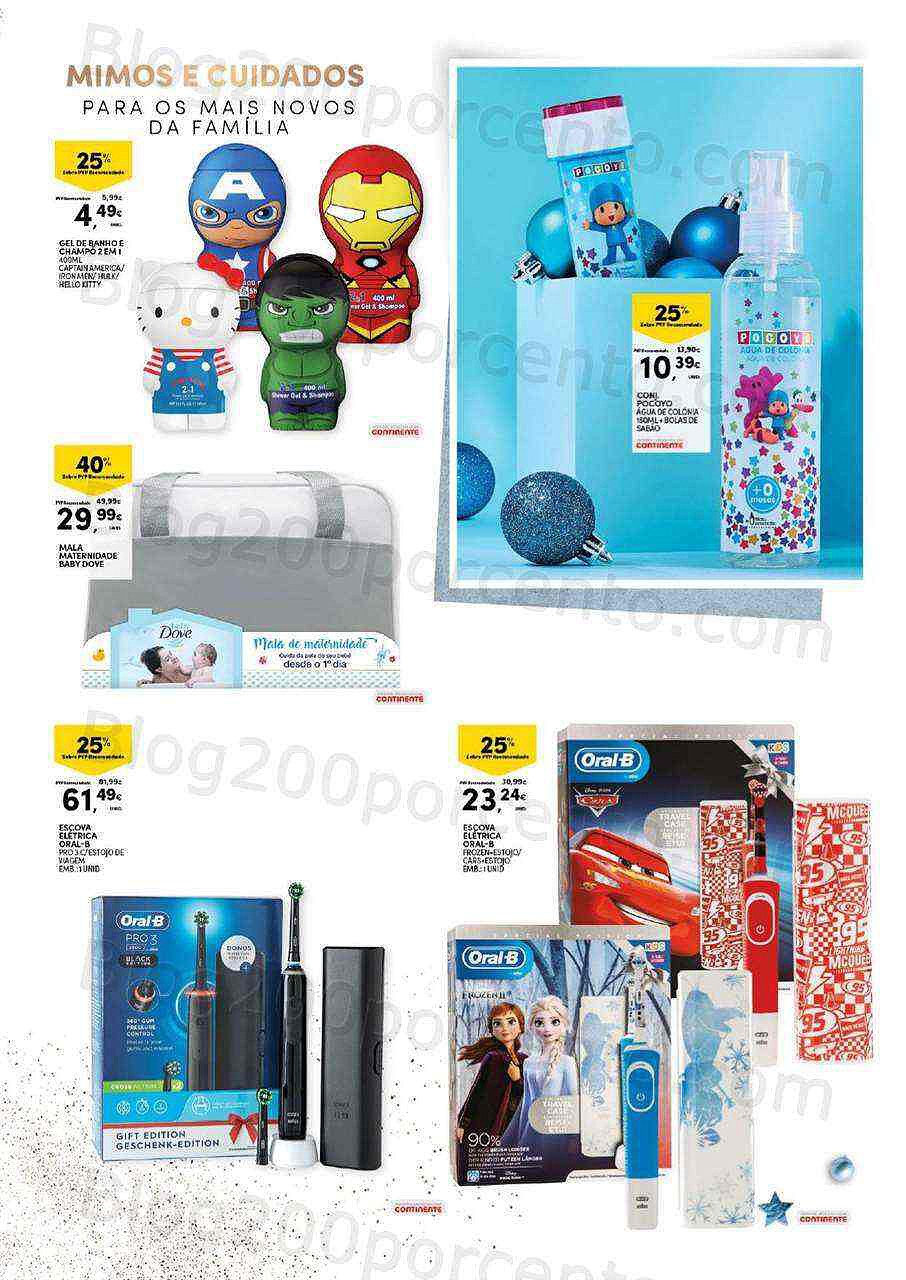 Antevisão Folheto CONTINENTE Natal em Beleza Promoções de 8 novembro a 11 dezembro