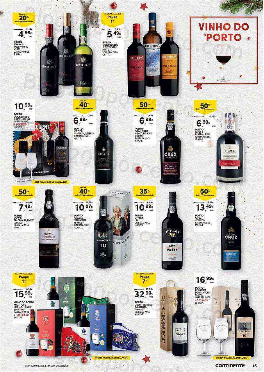 Antevisão Folheto CONTINENTE Natal Alimentar Promoções de 15 novembro a 24 dezembro