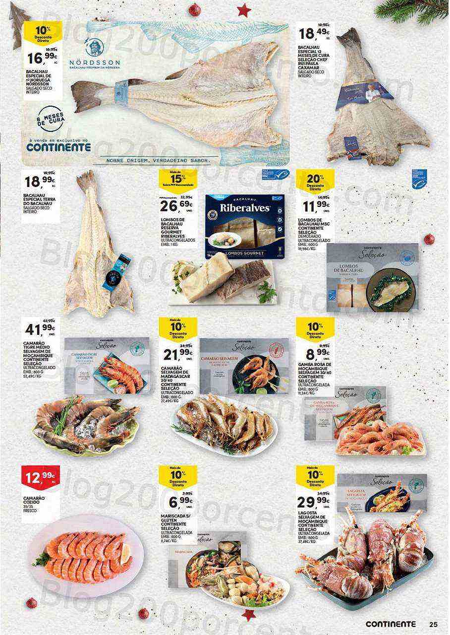Antevisão Folheto CONTINENTE Natal Alimentar Promoções de 15 novembro a 24 dezembro