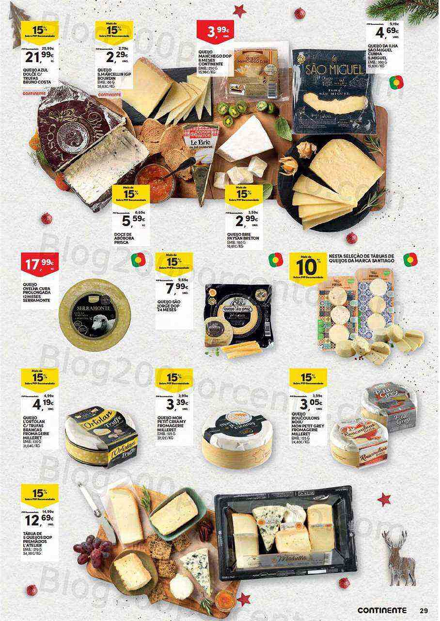 Antevisão Folheto CONTINENTE Natal Alimentar Promoções de 15 novembro a 24 dezembro