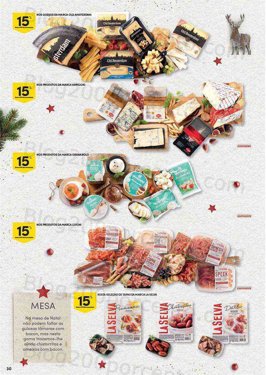 Antevisão Folheto CONTINENTE Natal Alimentar Promoções de 15 novembro a 24 dezembro