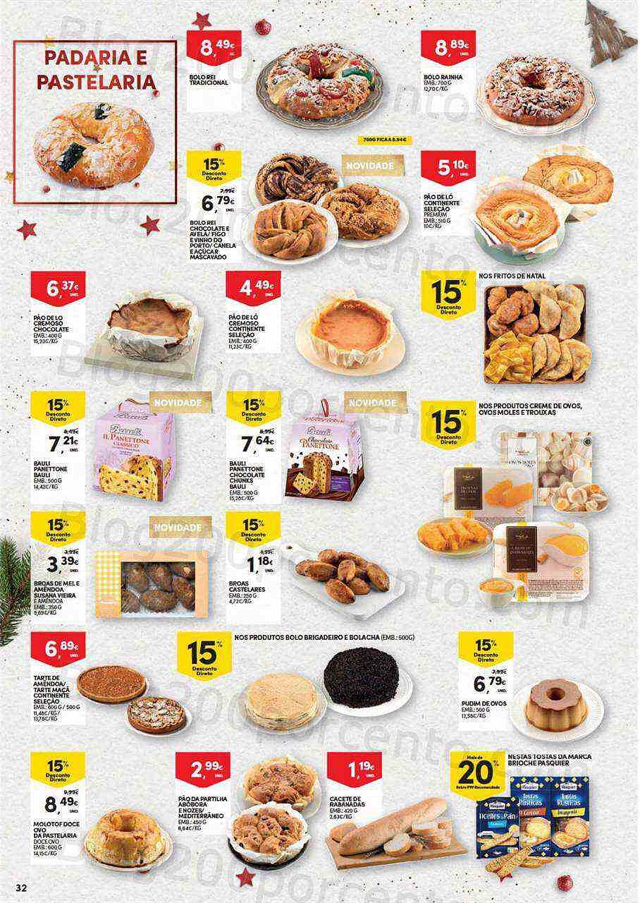 Antevisão Folheto CONTINENTE Natal Alimentar Promoções de 15 novembro a 24 dezembro
