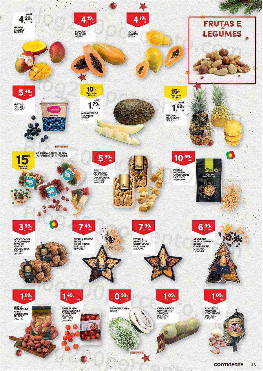 Antevisão Folheto CONTINENTE Natal Alimentar Promoções de 15 novembro a 24 dezembro