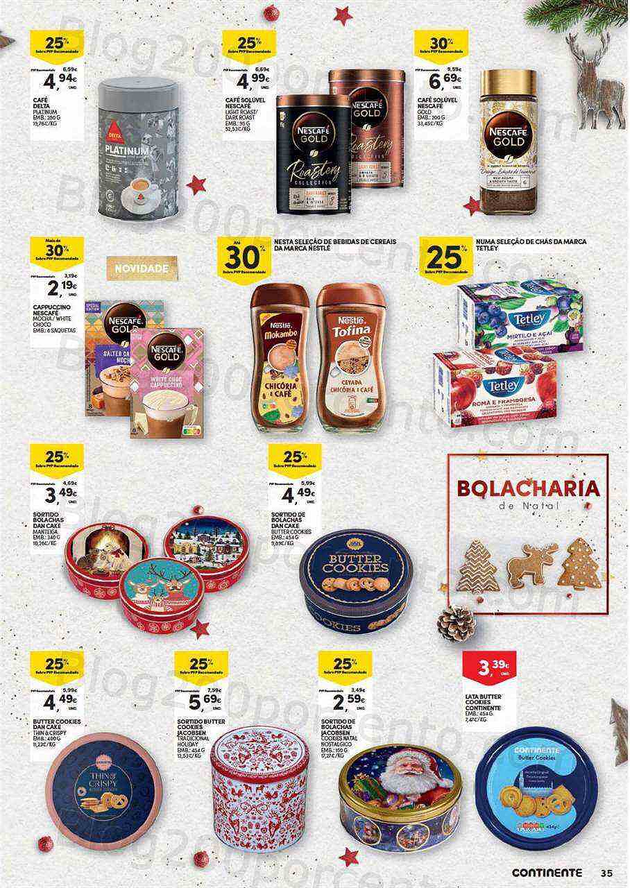 Antevisão Folheto CONTINENTE Natal Alimentar Promoções de 15 novembro a 24 dezembro