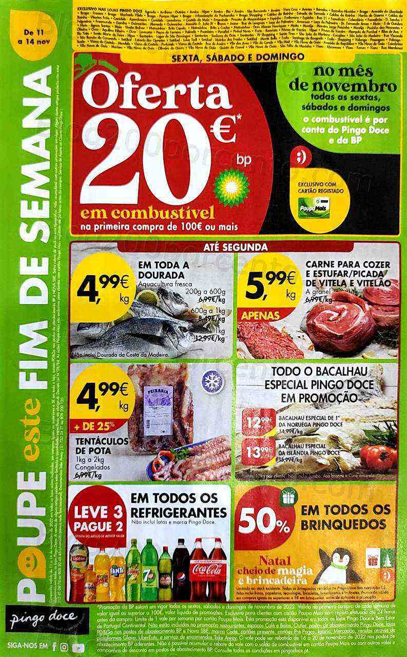 Antevisão Folheto PINGO DOCE Norte Promoções Fim de Semana 11 a 14 novembro
