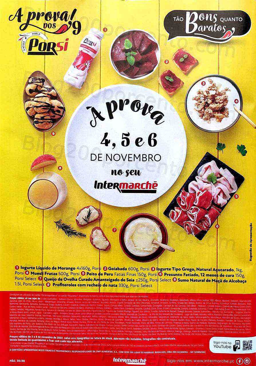 Antevisão Folheto INTERMARCHÉ Porsi Promoções de 3 a 9 novembro
