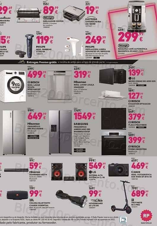 Antevisão Folheto RADIO POPULAR Black Friday Promoções de 14 a 21 novembro