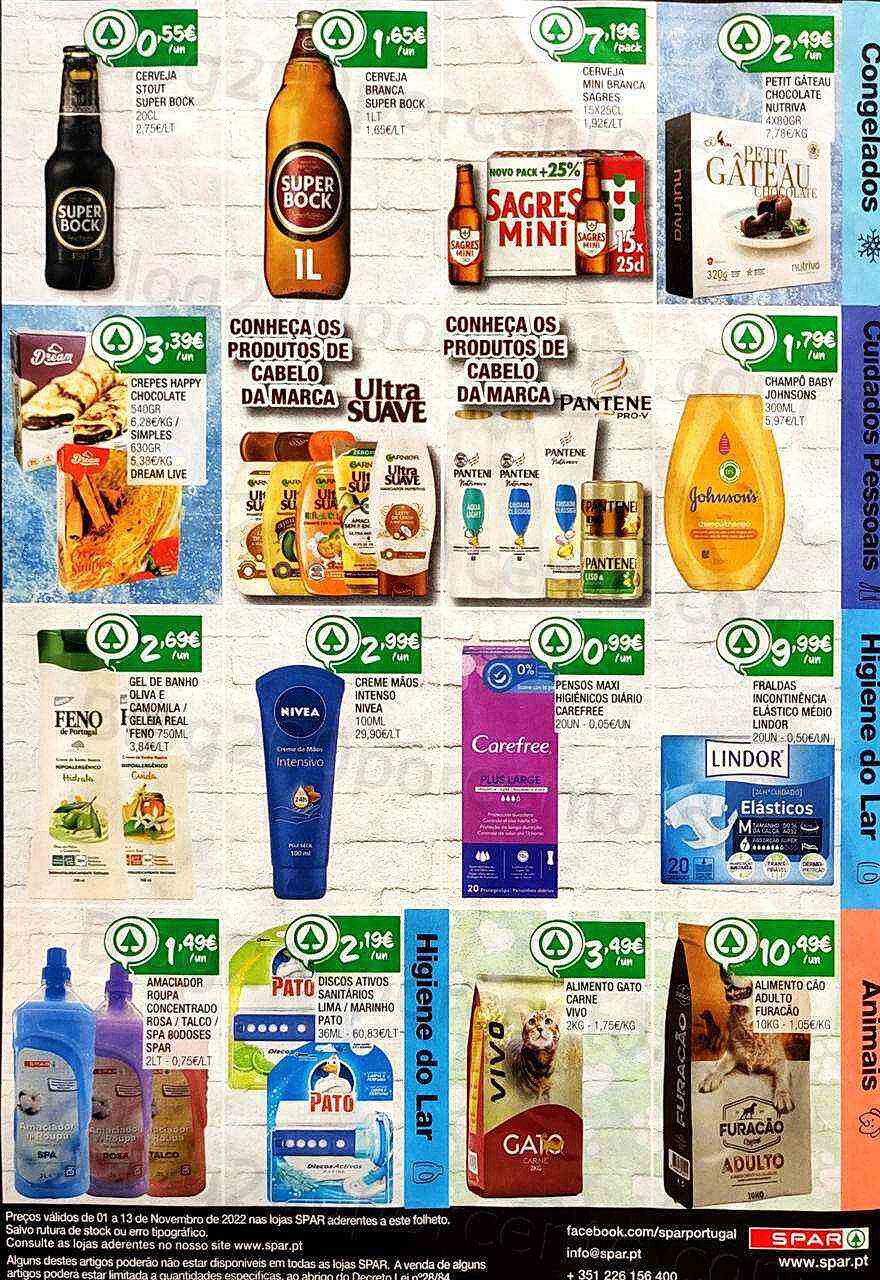 Antevisão Folheto SPAR Promoções de 1 a 13 novembro