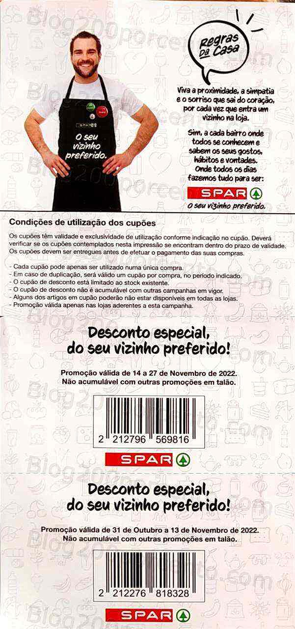 Antevisão Vales de Desconto SPAR Novembro