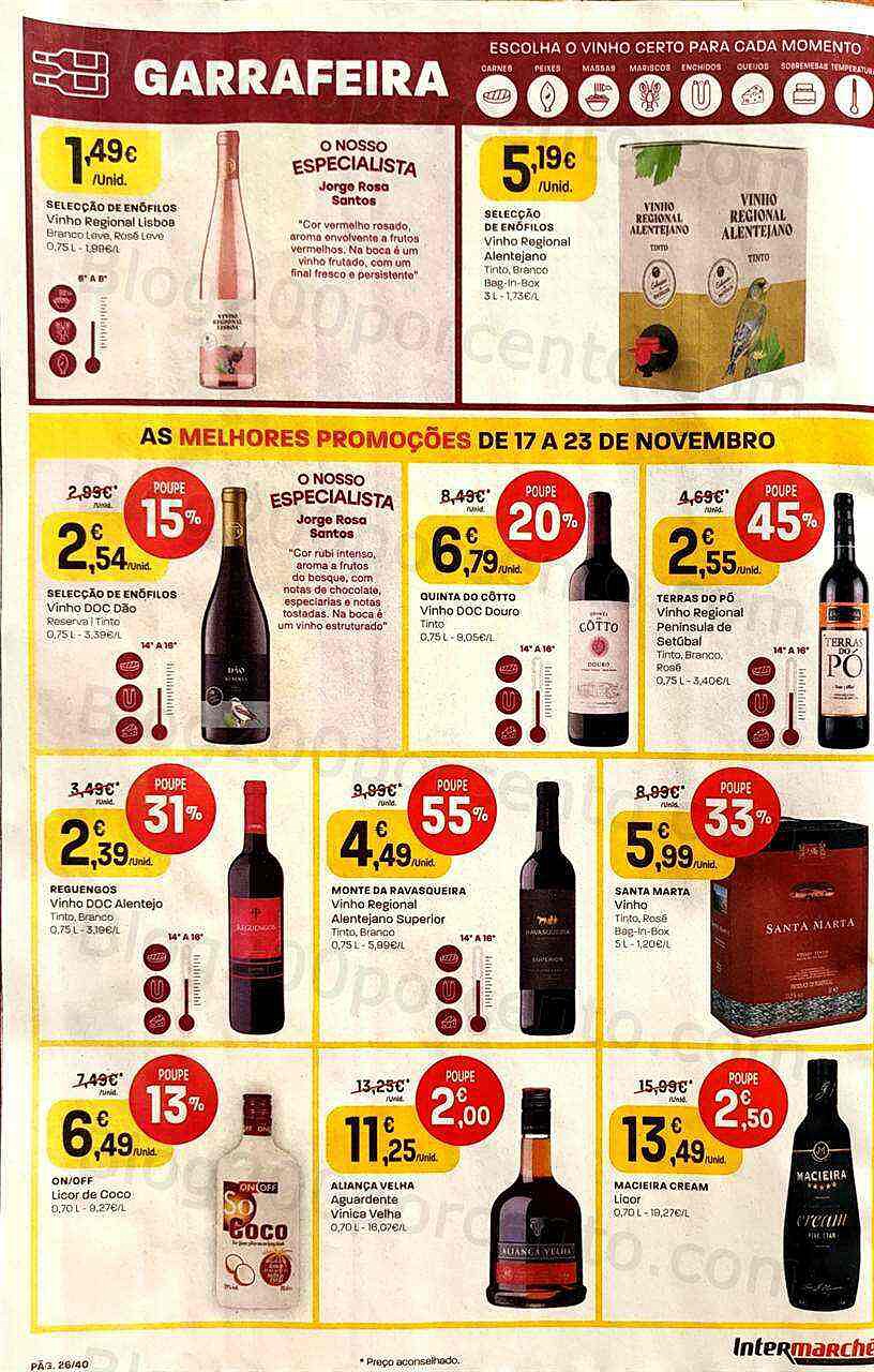 Antevisão Folheto INTERMARCHÉ Super Promoções de 17 a 23 novembro