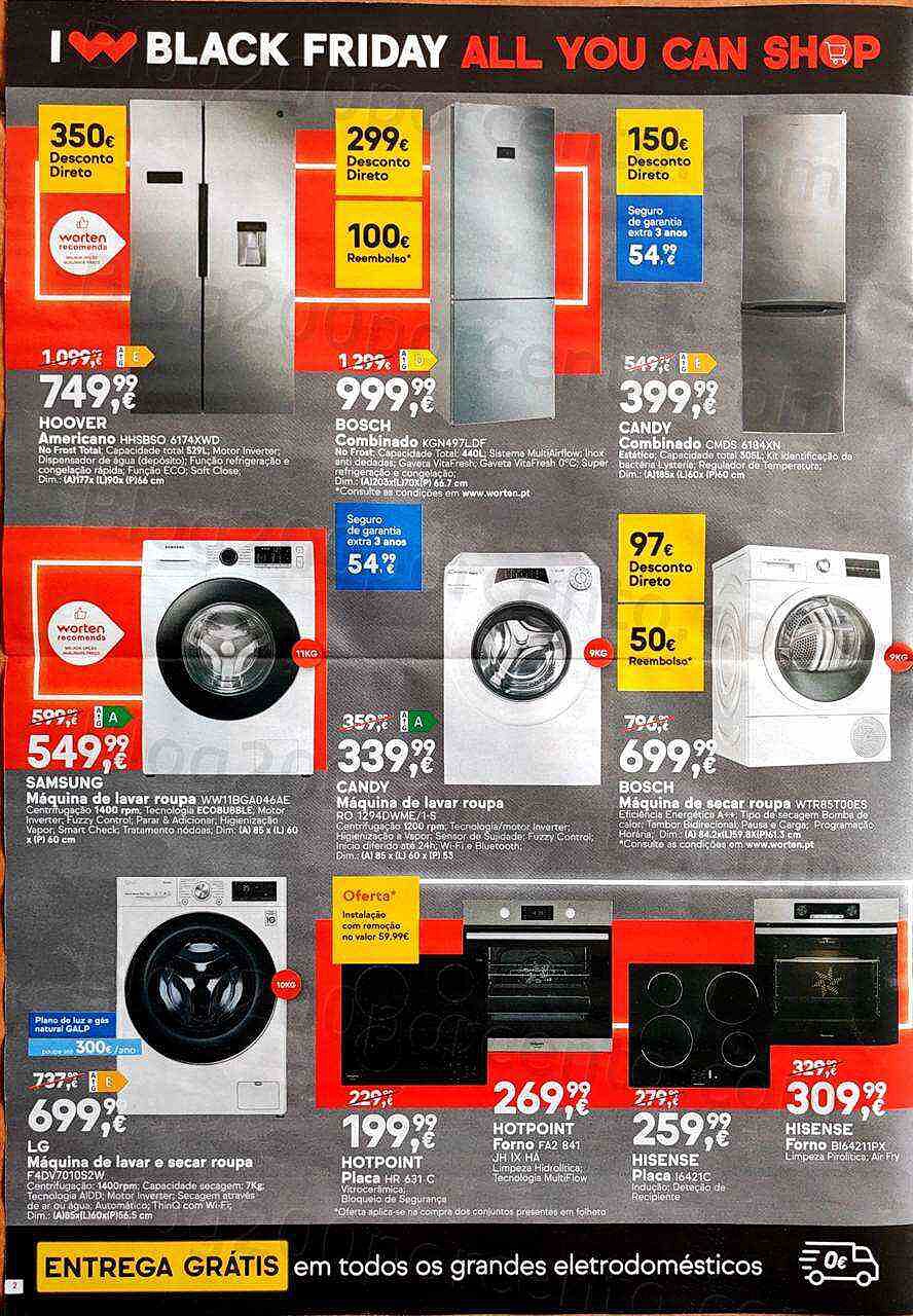 Antevisão Folheto WORTEN Black Friday Promoções de 8 a 14 novembro