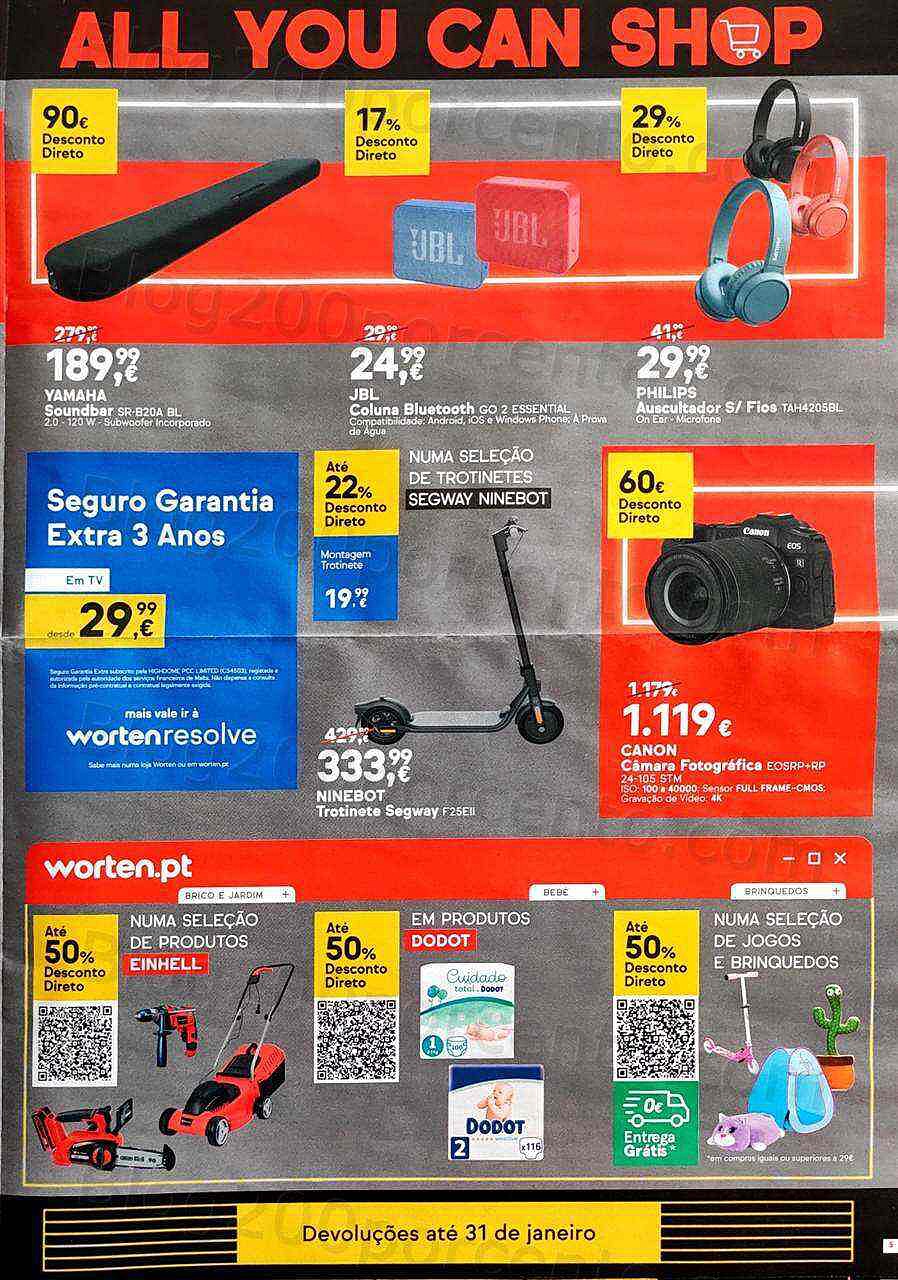 Antevisão Folheto WORTEN Black Friday Promoções de 8 a 14 novembro