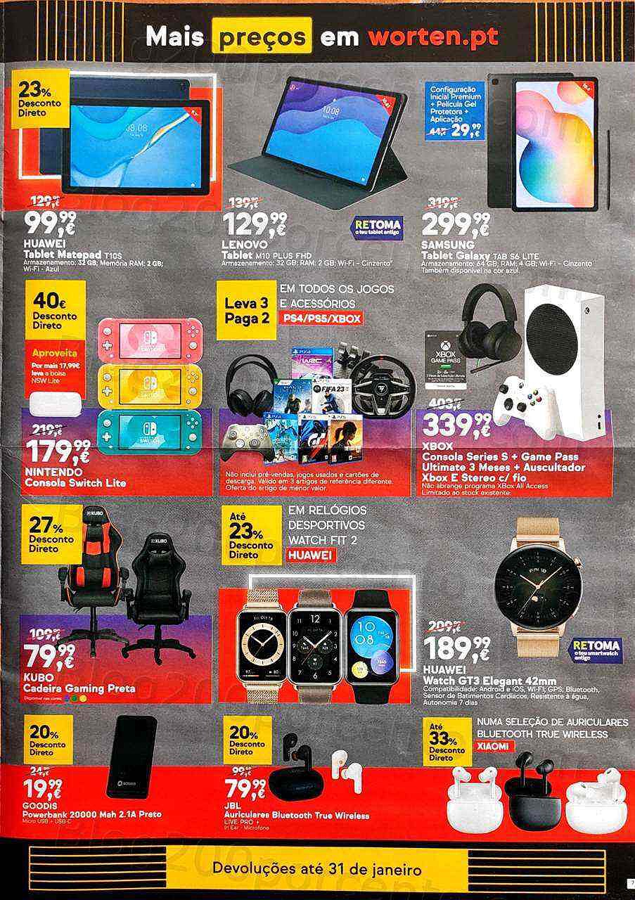 Antevisão Folheto WORTEN Black Friday Promoções de 8 a 14 novembro