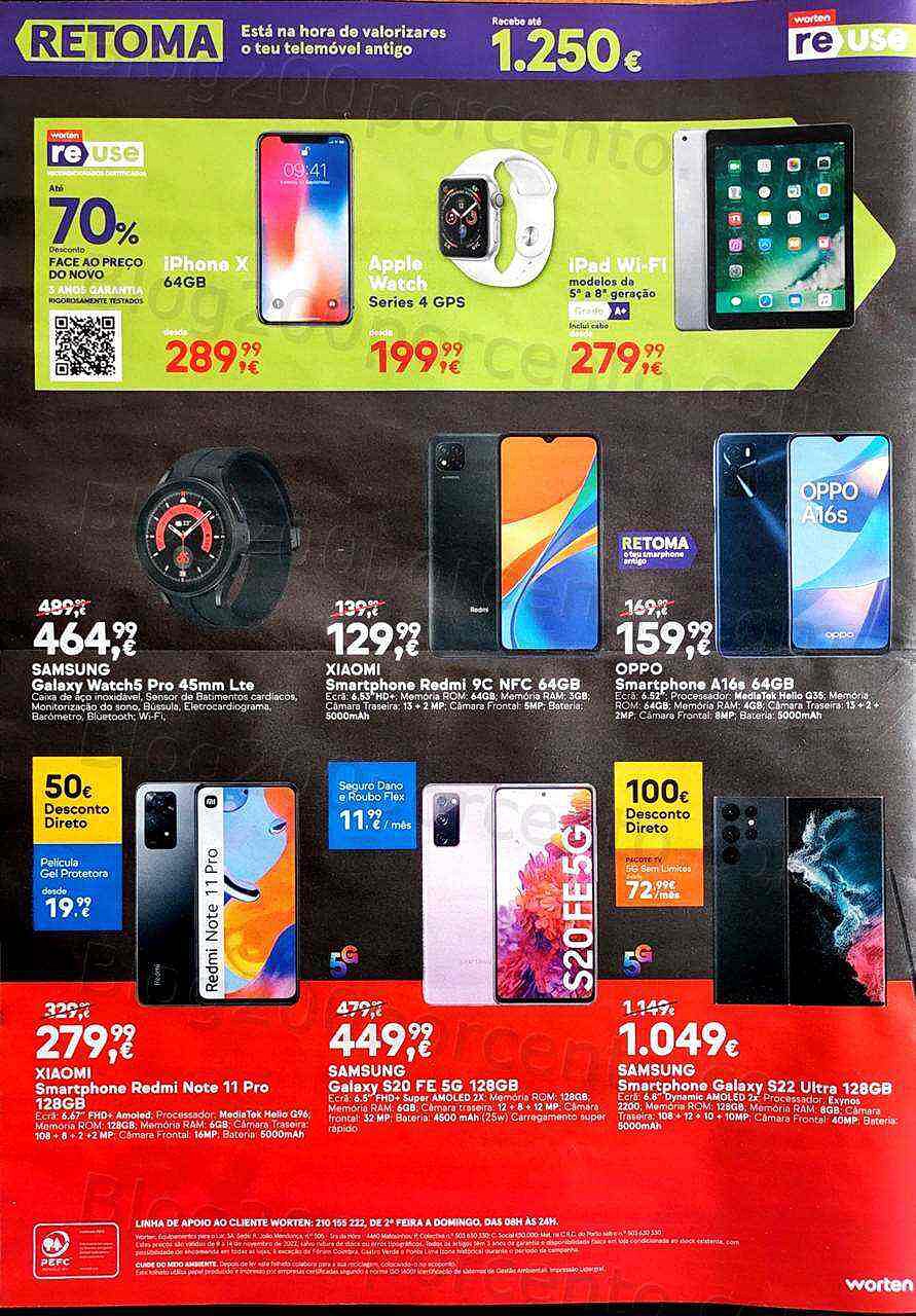 Antevisão Folheto WORTEN Black Friday Promoções de 8 a 14 novembro