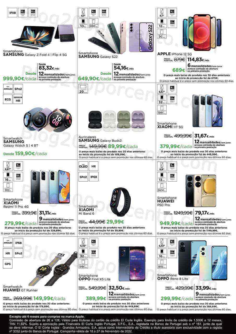 Antevisão Folheto EL CORTE INGLÉS Black Friday Promoções de 18 a 27 novembro