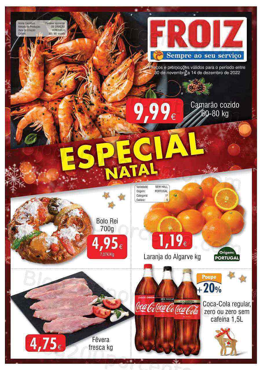 Antevisão Folheto FROIZ Promoções de 30 novembro a 14 dezembro