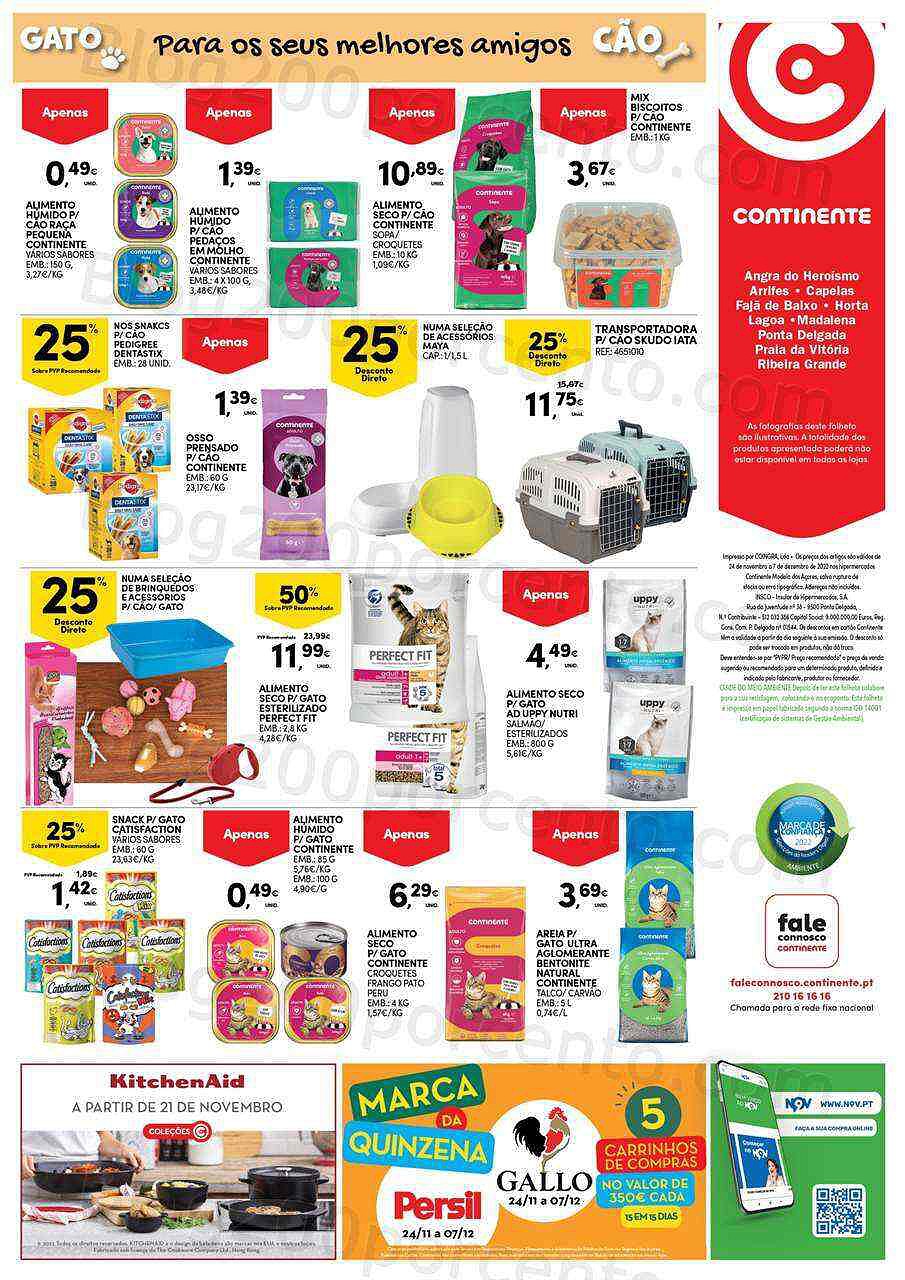 Antevisão Folheto CONTINENTE Açores Promoções de 24 novembro a 7 dezembro