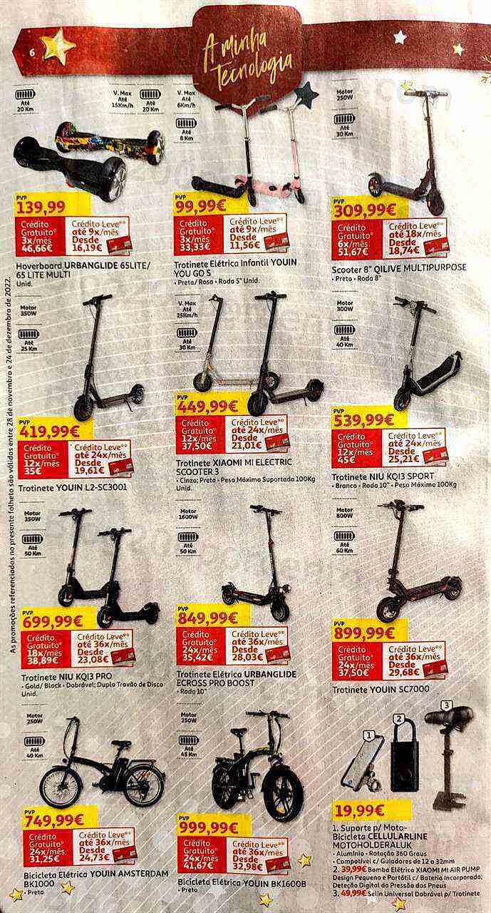 Antevisão Folheto AUCHAN Tecnologia Natal Promoções de 28 novembro a 24 dezembro