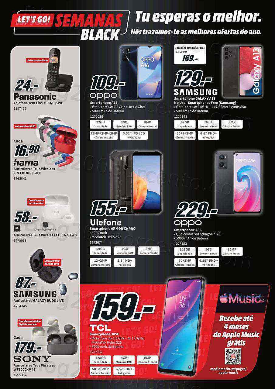 Antevisão Folheto MEDIA MARKT Black Friday Promoções de 16 a 22 novembro
