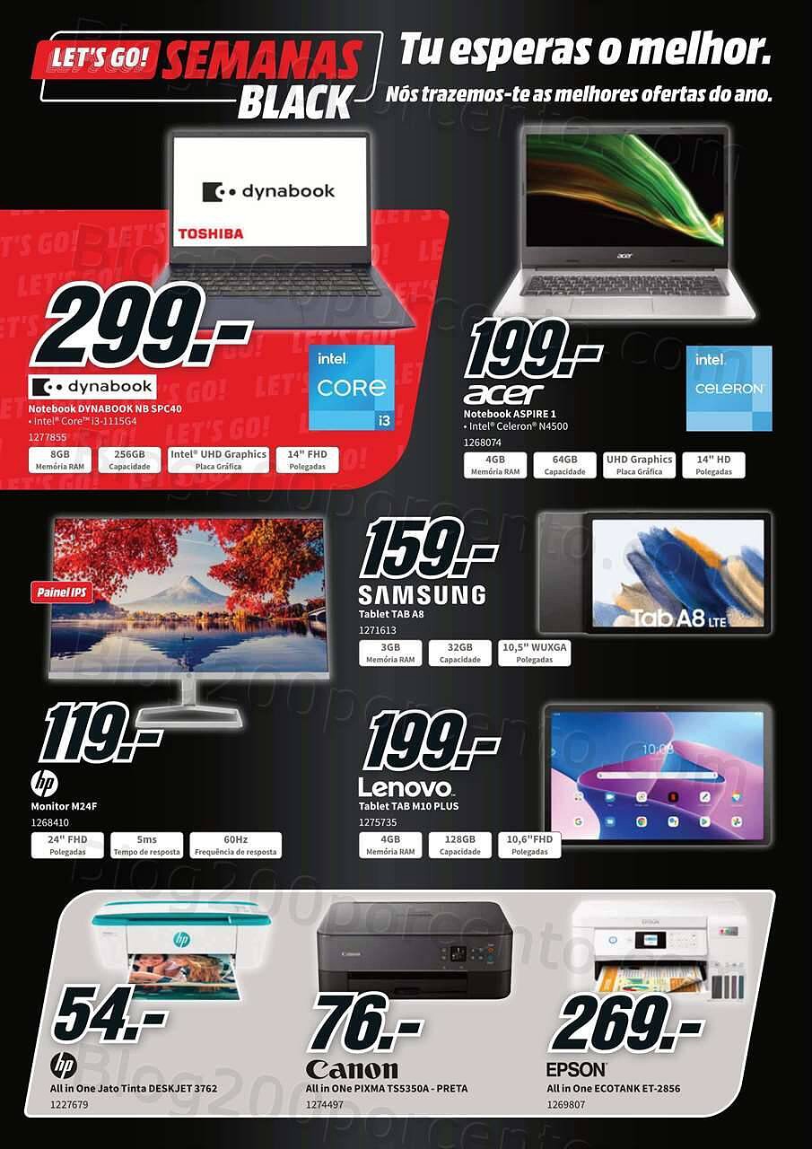 Antevisão Folheto MEDIA MARKT Black Friday Promoções de 16 a 22 novembro