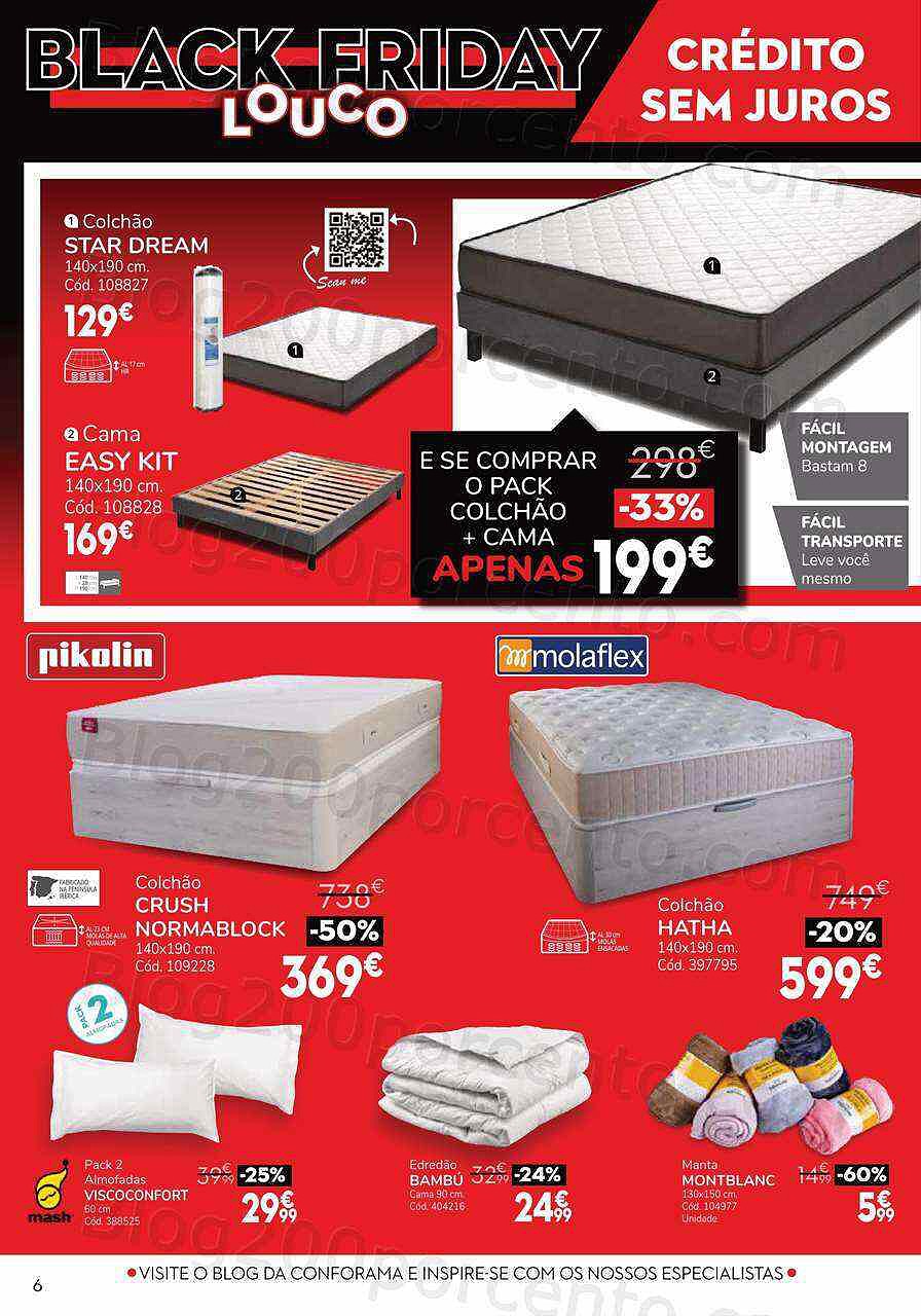 Antevisão Folheto CONFORAMA Black Friday Promoções de 23 a 29 novembro