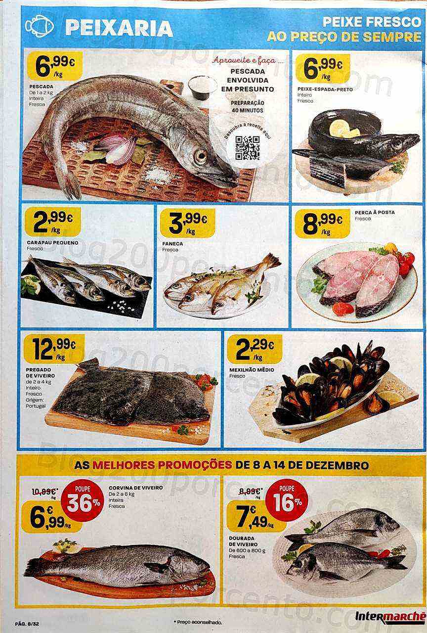 Antevisão Folheto INTERMARCHÉ Promoções de 8 a 14 dezembro