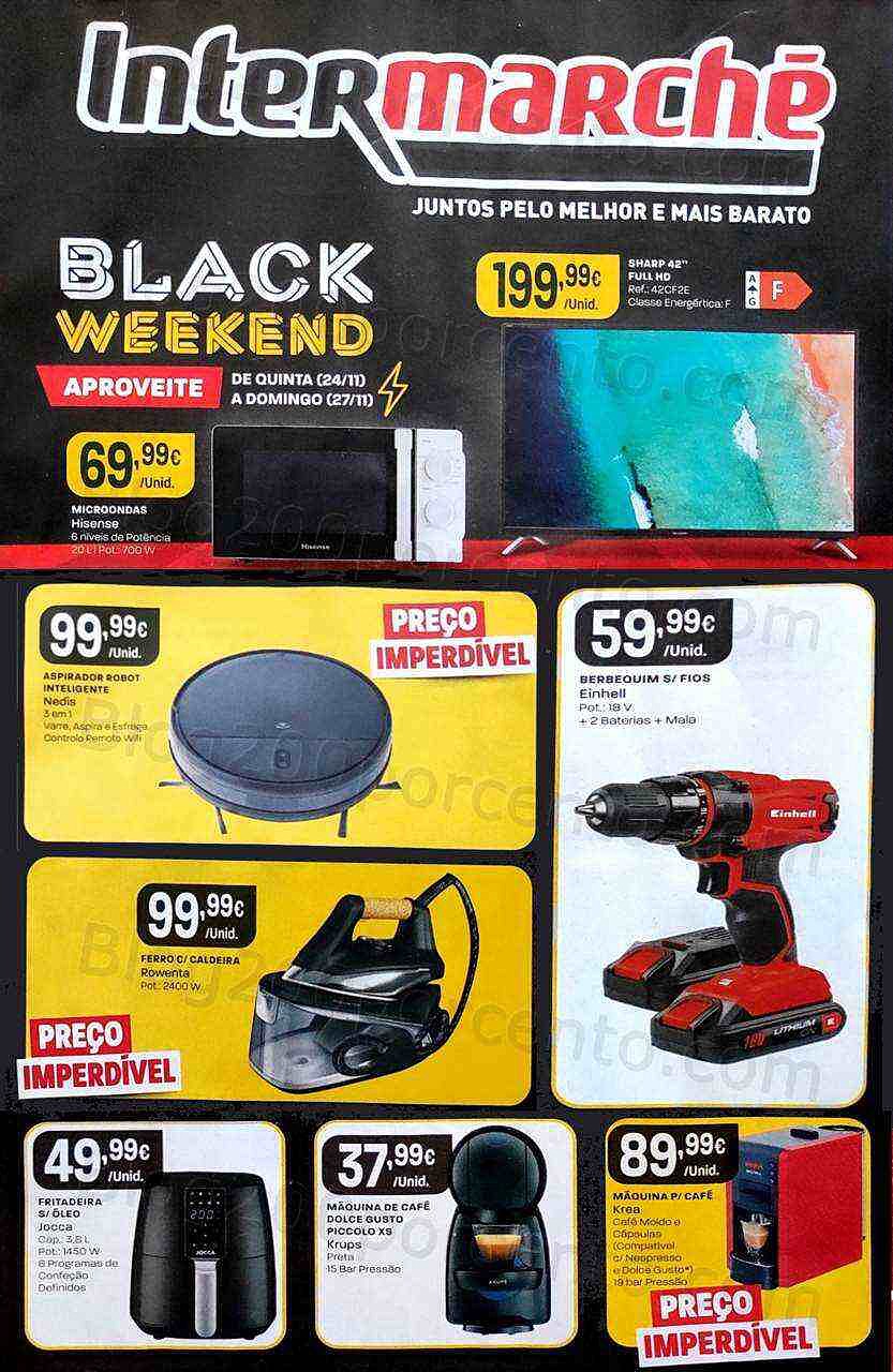 Antevisão Folheto INTERMARCHÉ Black Friday Promoções de 24 a 27 novembro