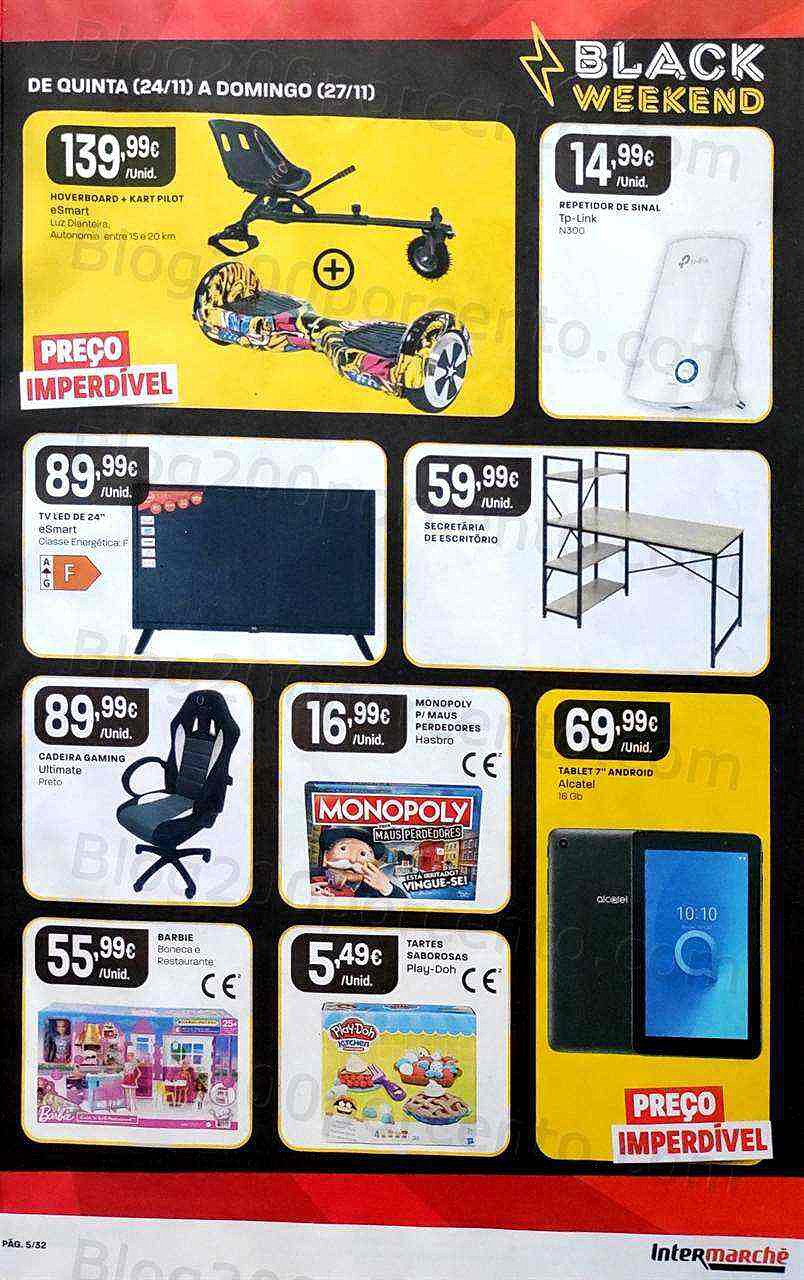 Antevisão Folheto INTERMARCHÉ Black Friday Promoções de 24 a 27 novembro