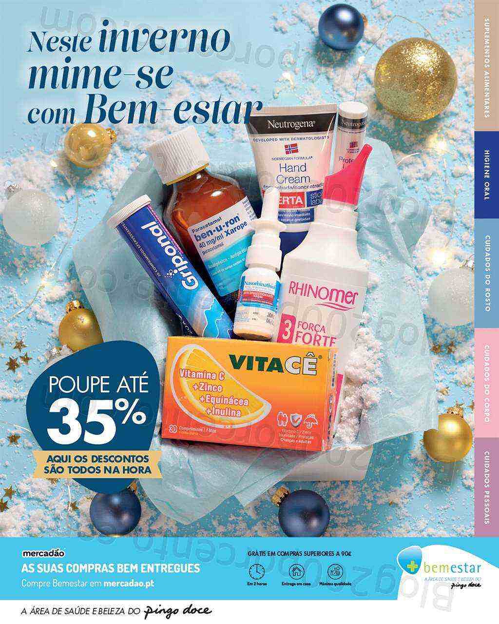 Antevisão Folheto PINGO DOCE Bem Estar Natal Promoções de 21 novembro a 31 dezembro