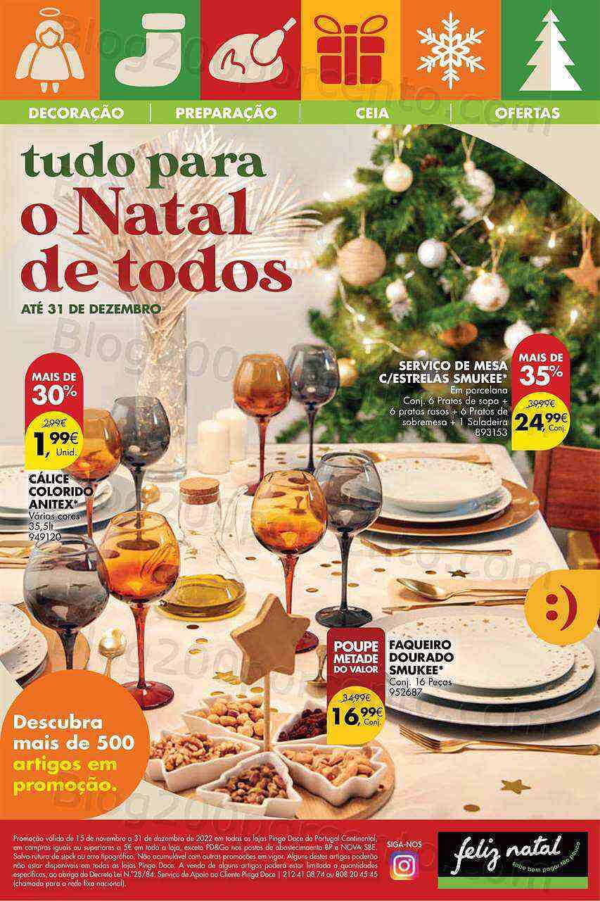 Antevisão Folheto PINGO DOCE Ofertas de Natal Promoções de 15 novembro a 24 dezembro