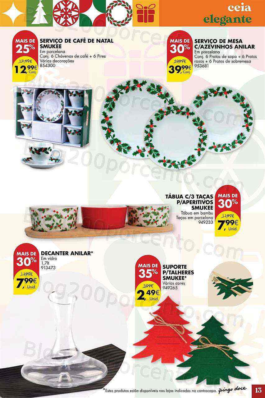 Antevisão Folheto PINGO DOCE Ofertas de Natal Promoções de 15 novembro a 24 dezembro