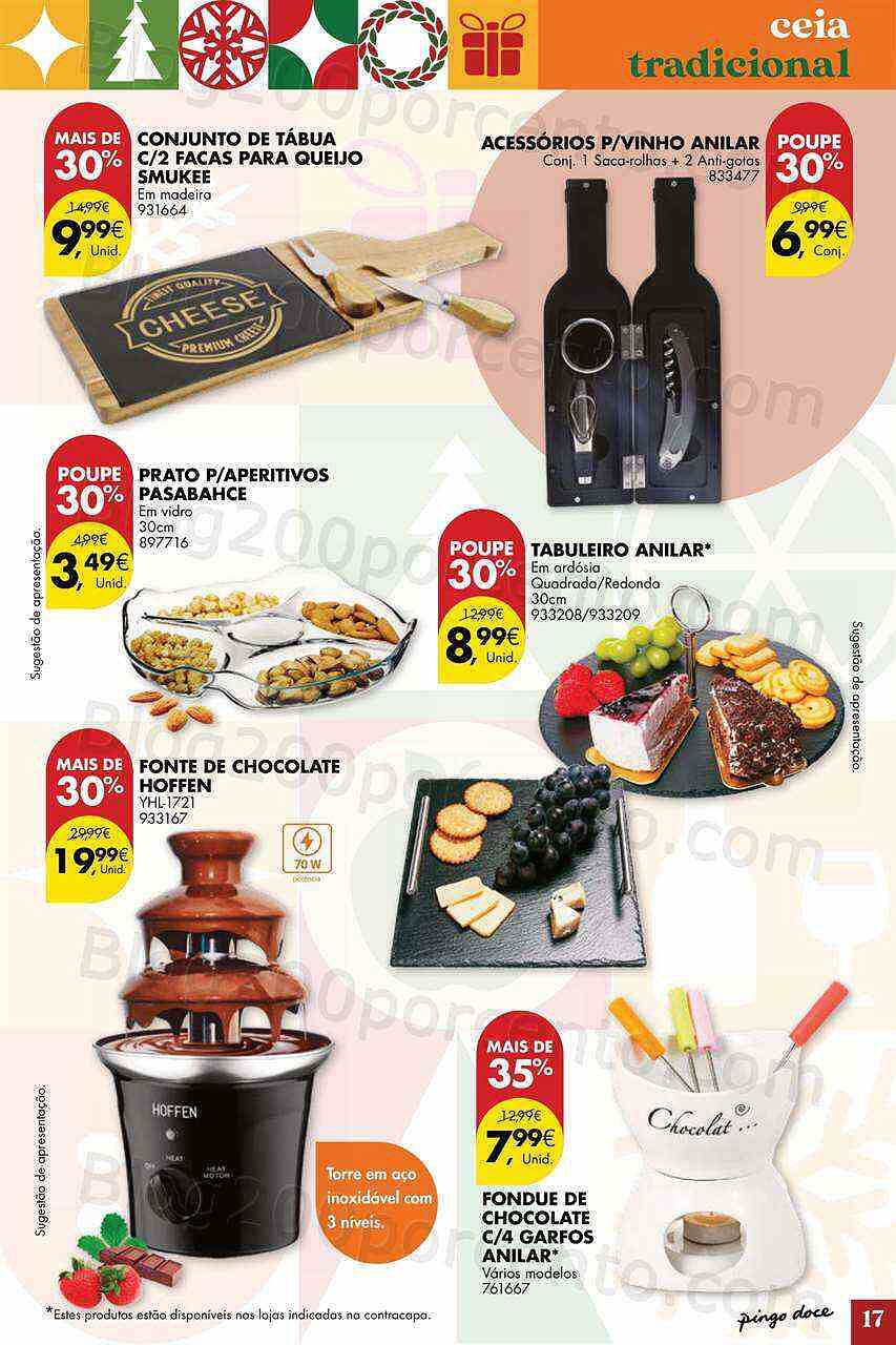 Antevisão Folheto PINGO DOCE Ofertas de Natal Promoções de 15 novembro a 24 dezembro