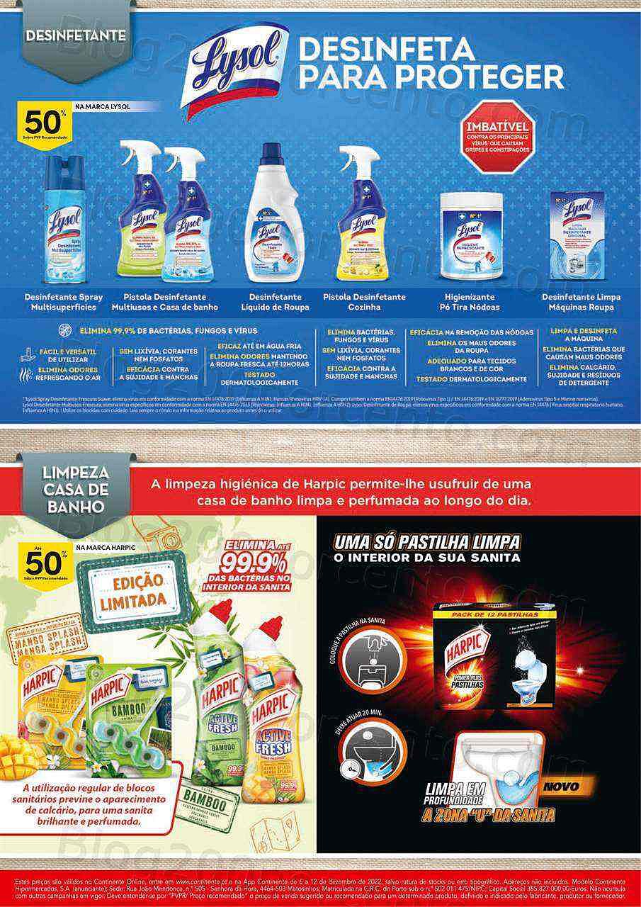 Antevisão Folheto CONTINENTE Especial Limpeza Promoções de 6 a 12 dezembro