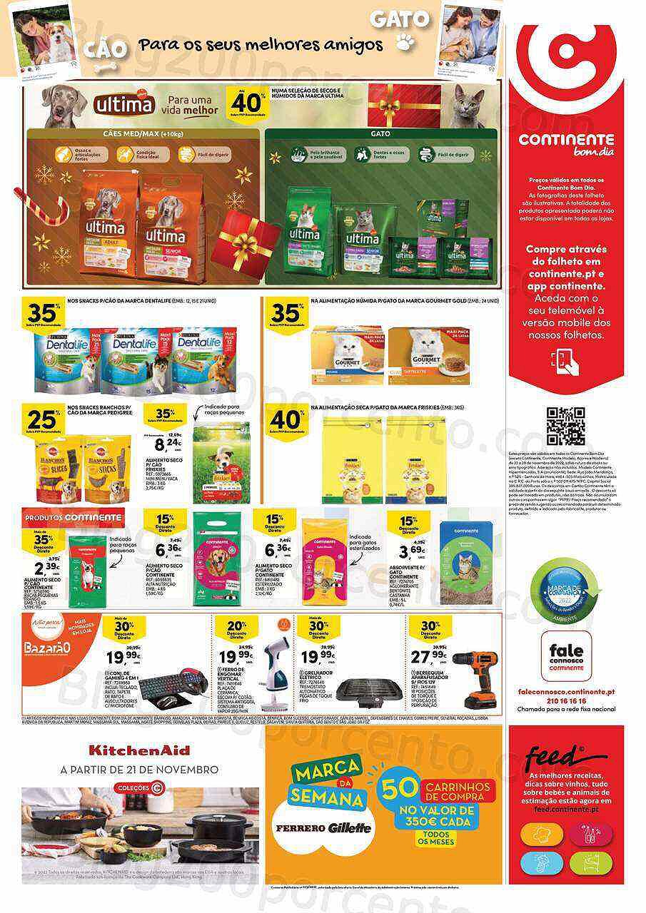 Antevisão Folheto CONTINENTE Bom Dia Promoções de 22 a 28 novembro