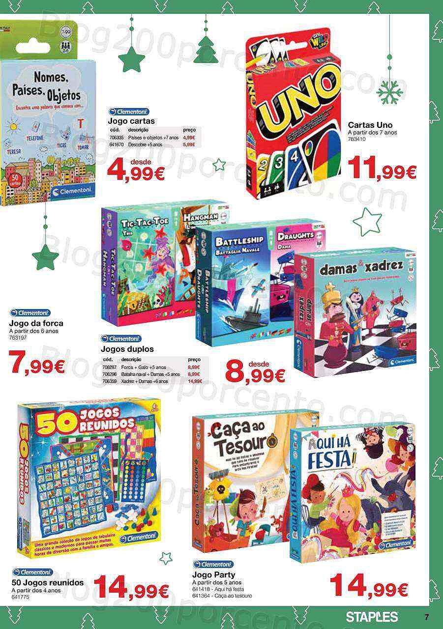 Antevisão Folheto STAPLES Brinquedos Promoções de 2 a 24 dezembro