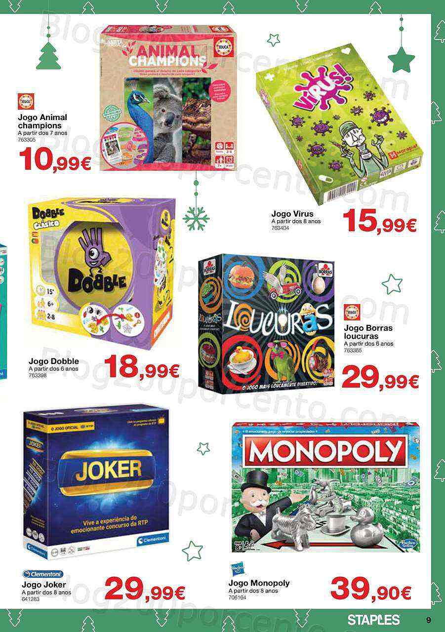 Antevisão Folheto STAPLES Brinquedos Promoções de 2 a 24 dezembro