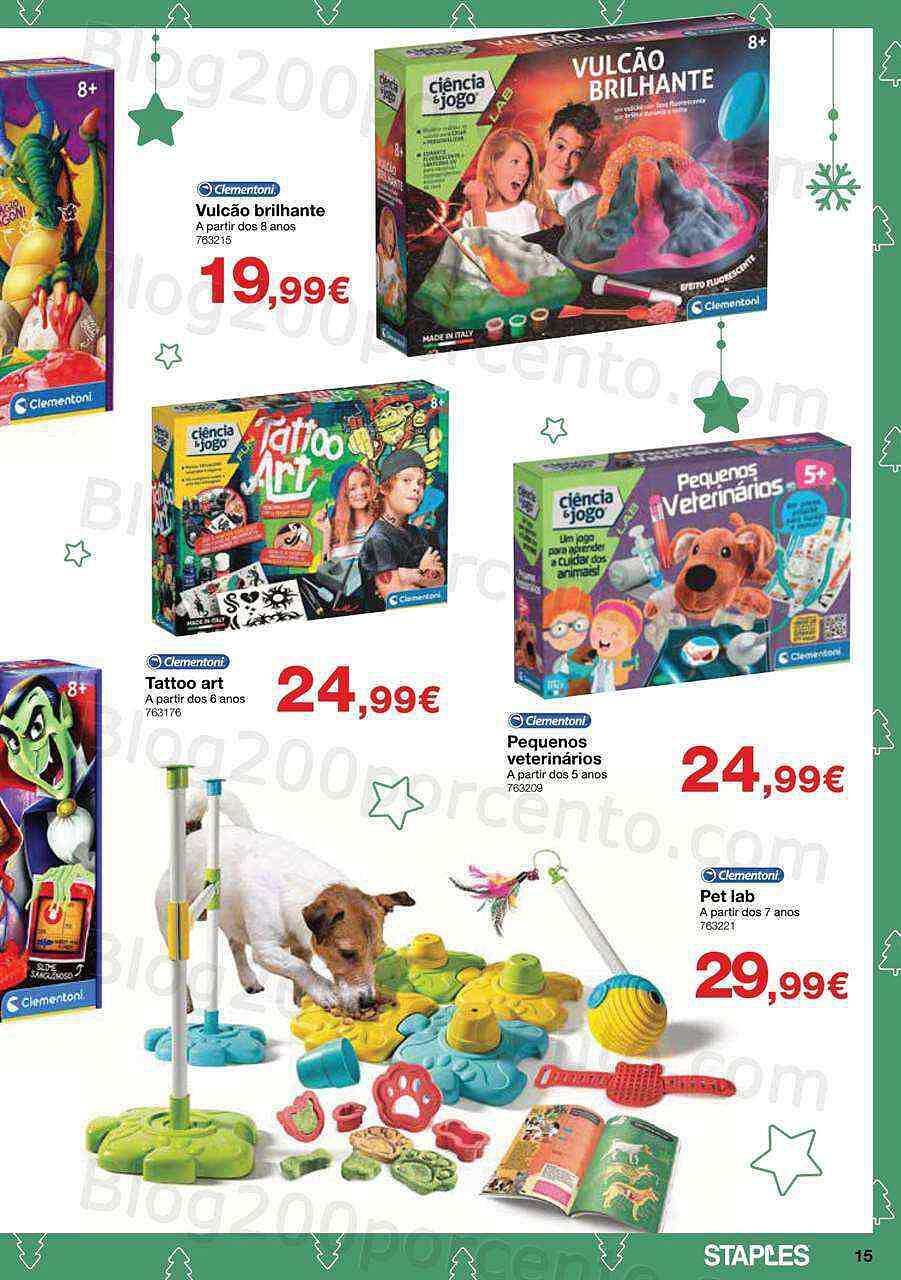 Antevisão Folheto STAPLES Brinquedos Promoções de 2 a 24 dezembro