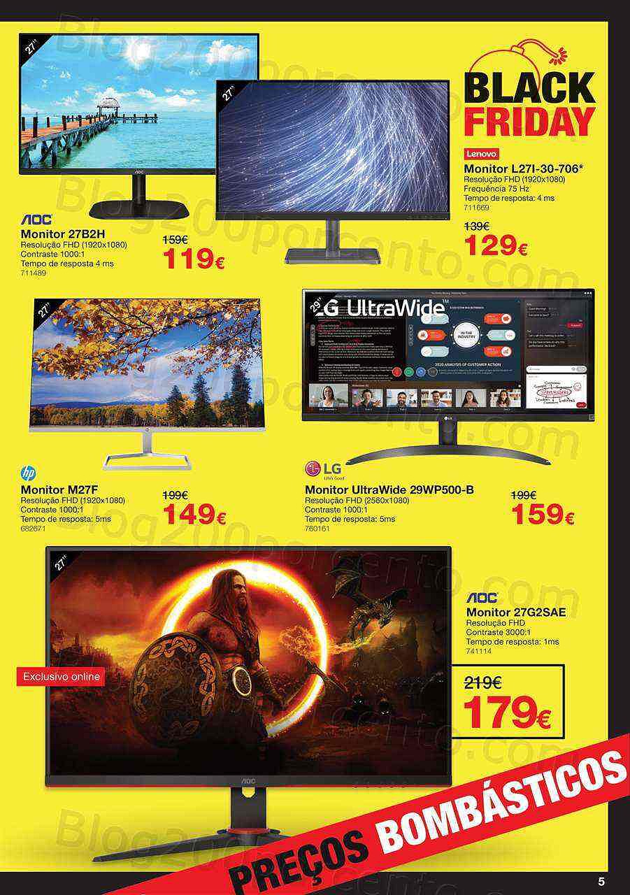 Antevisão Folheto STAPLES Black Friday Promoções de 21 a 27 novembro