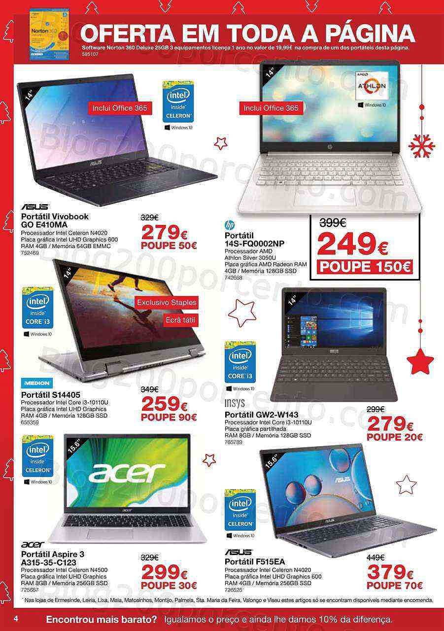 Antevisão Folheto STAPLES Natal Promoções de 2 a 24 dezembro