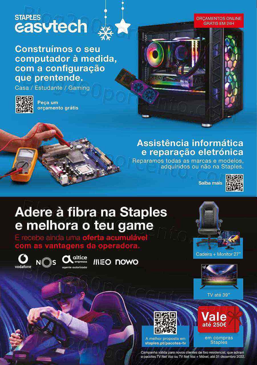 Antevisão Folheto STAPLES Natal Promoções de 2 a 24 dezembro