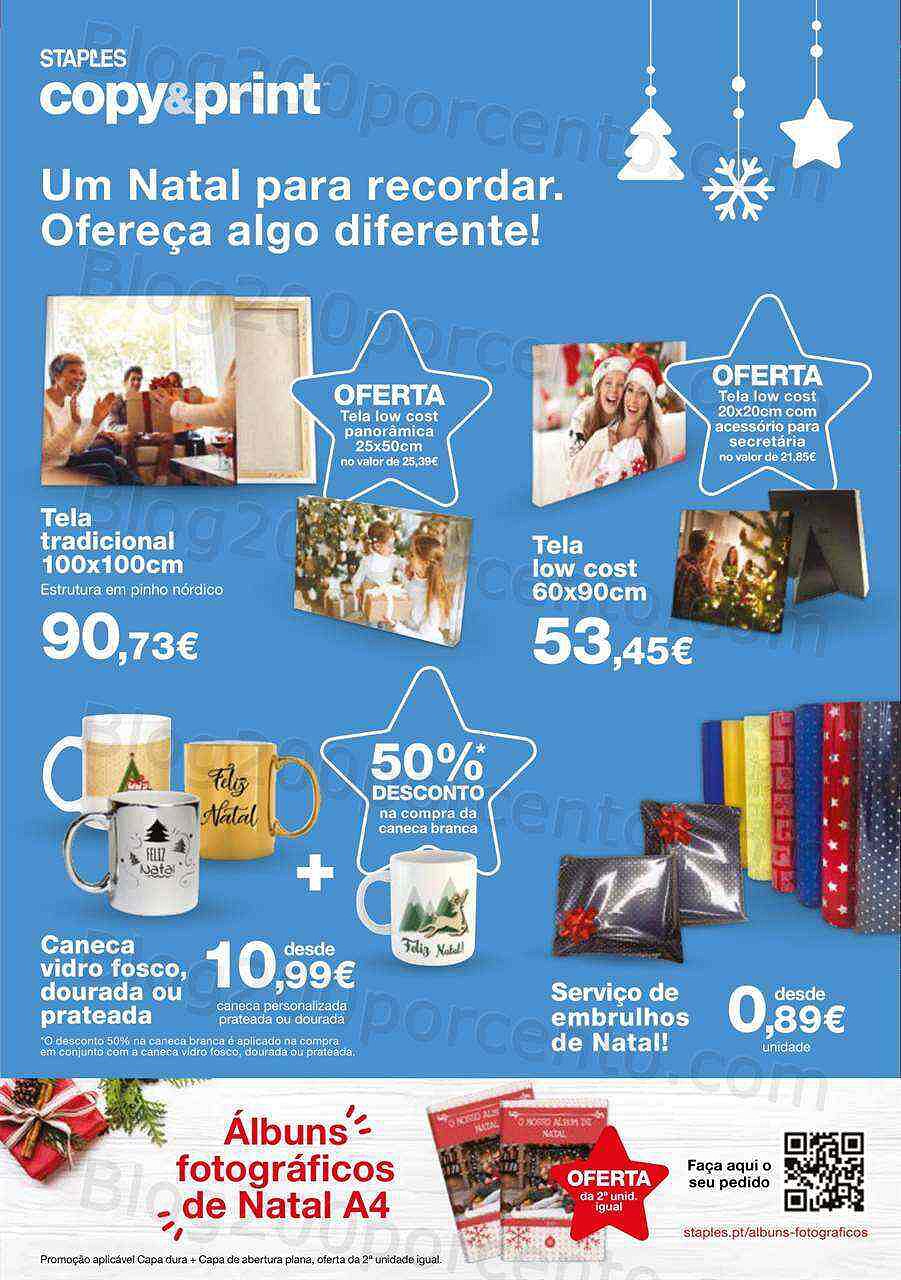 Antevisão Folheto STAPLES Natal Promoções de 2 a 24 dezembro