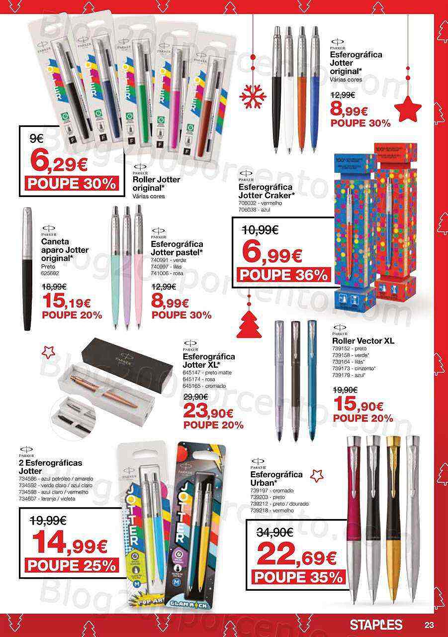 Antevisão Folheto STAPLES Natal Promoções de 2 a 24 dezembro