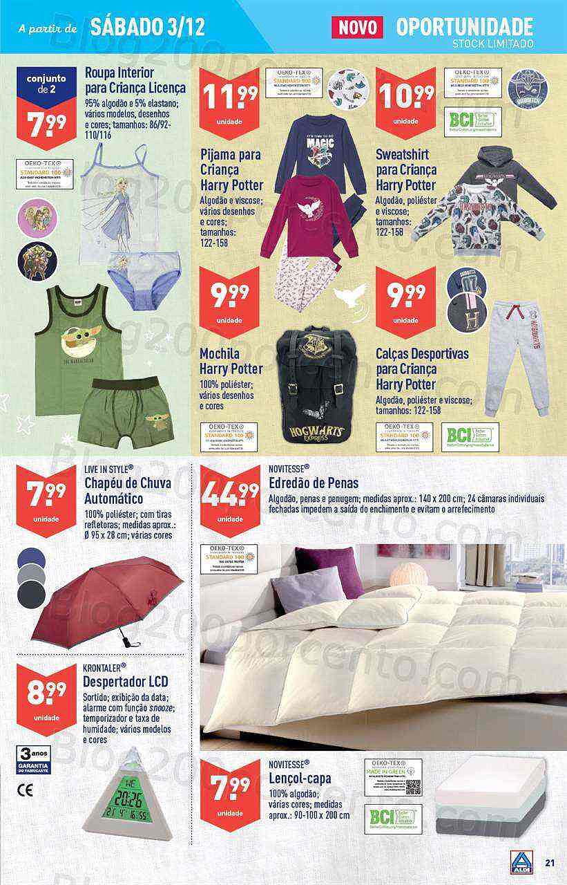 Antevisão Folheto ALDI Bazar Promoções a partir de 3 dezembro