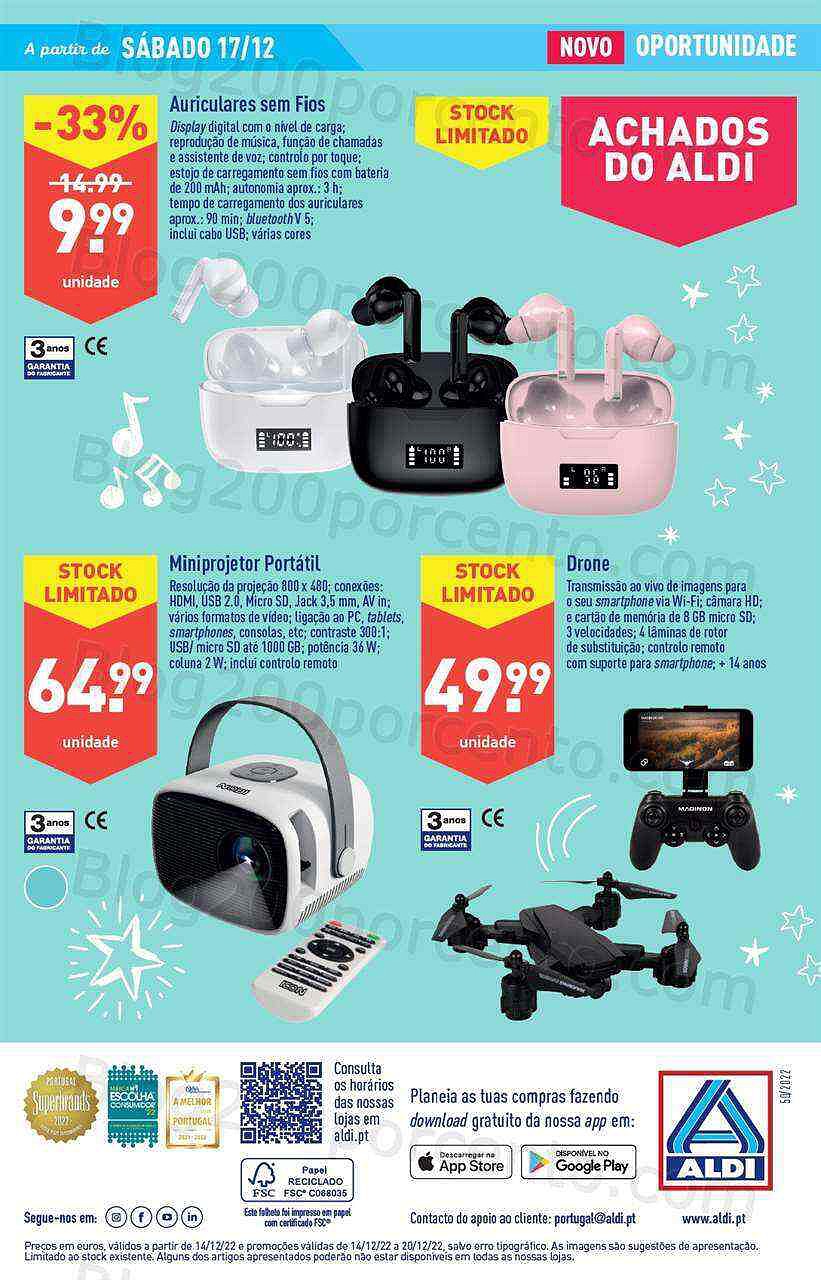 Antevisão Folheto ALDI Natal + Promoções de 14 a 20 dezembro