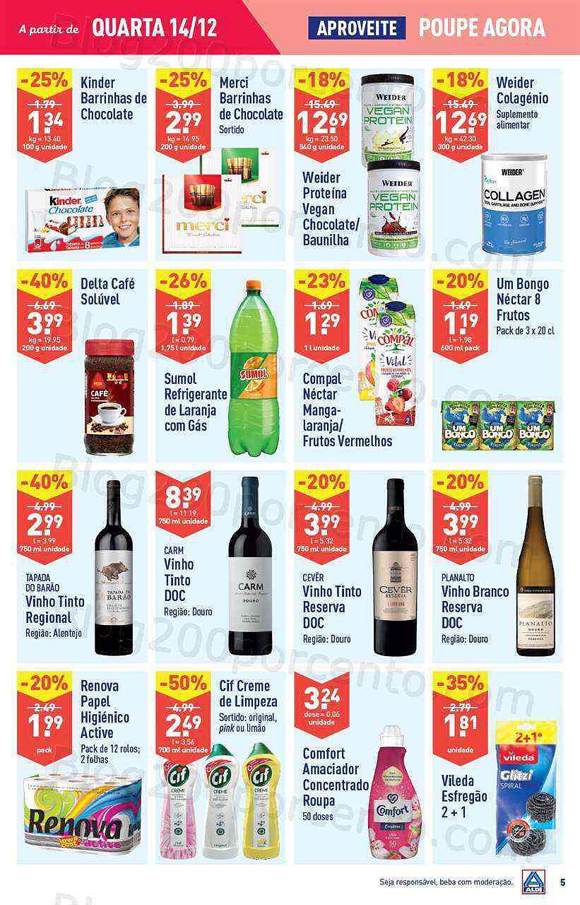 Antevisão Folheto ALDI Natal + Promoções de 14 a 20 dezembro